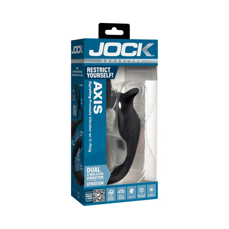 Jock Axis Gyrating Prostate Vibrator with C-Ring