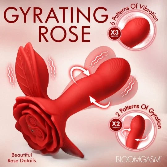 Bloomgasm Gyrarose Gyrating Silicone Vibrator
