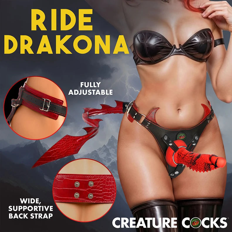 Creature Cocks Drakona Dragon Tail Harness Set