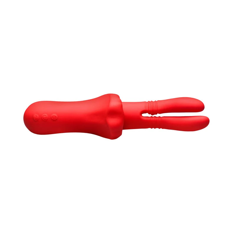 Lickgasm Double Licker Thrusting Silicone Vibrator