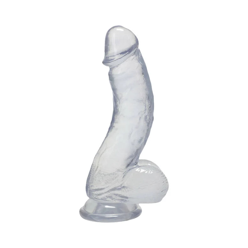 Crystal Jellies Curved Realistic Cock 8in