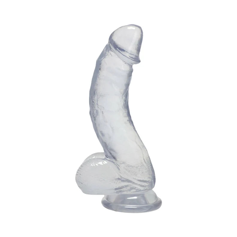 Crystal Jellies Curved Realistic Cock 7in