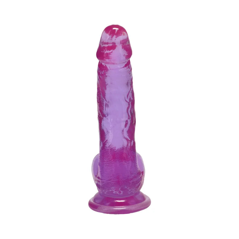 Crystal Jellies Curved Realistic Cock 8in