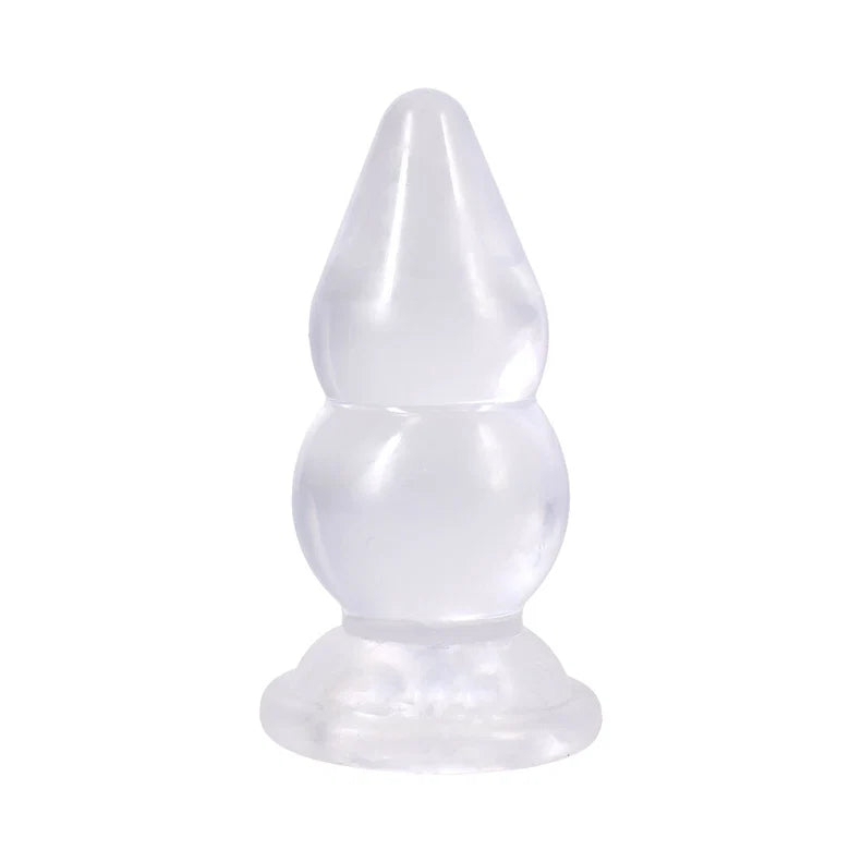 Doc Johnson Crystal Jellies Double Pop Plug 6 Inch