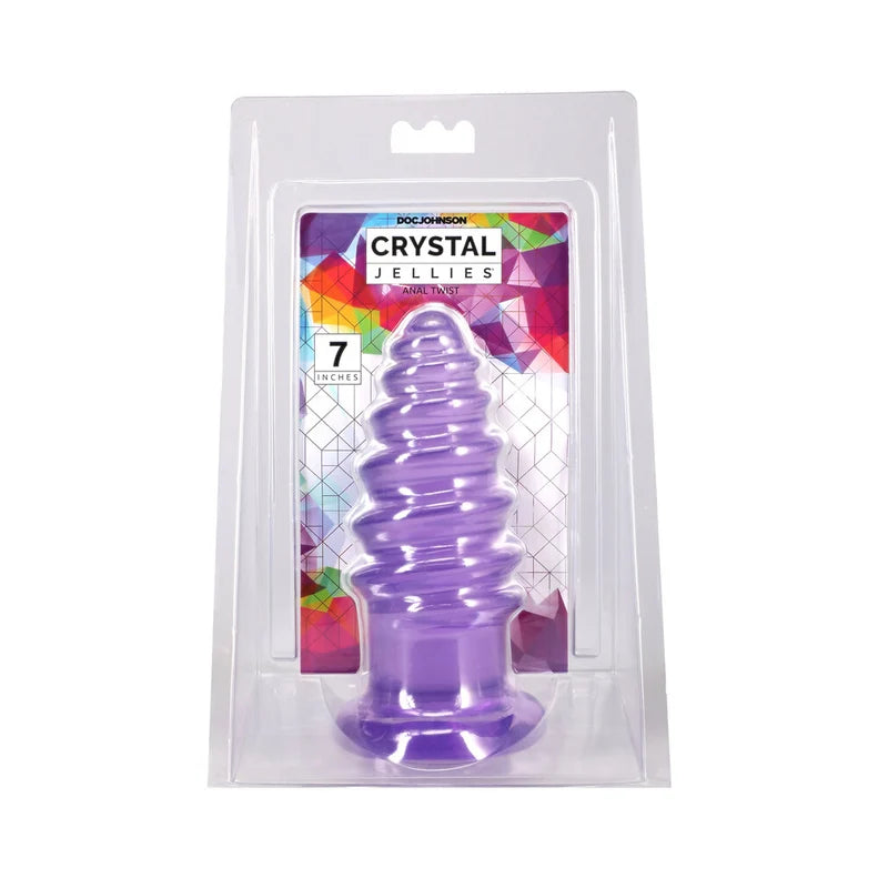 Doc Johnson Crystal Jellies Anal Twist 7 Inch