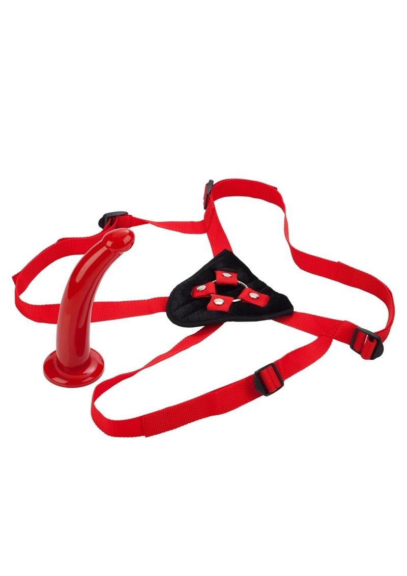 Red Rider Adjustable Strap-On with 7in Dildo
