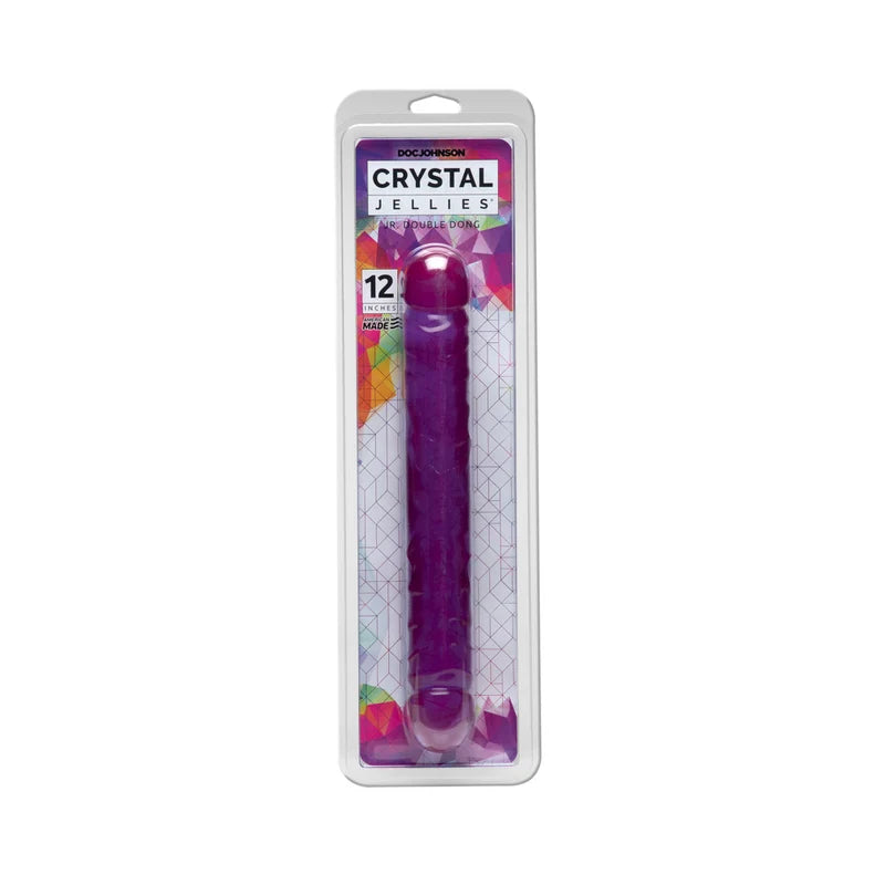 Crystal Jellies Jr. Double Dildo 12in