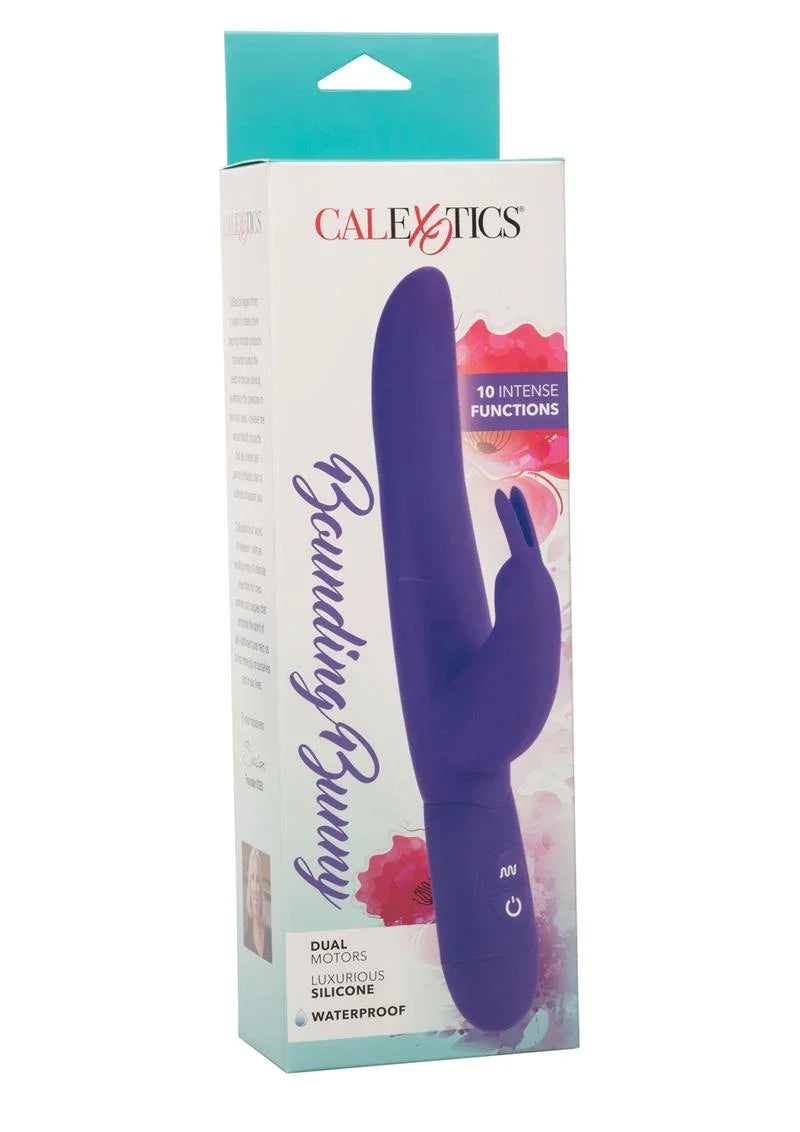CalExotics Bounding Bunny – Slim Dual Motor Silicone Vibrator with Clitoral Teaser