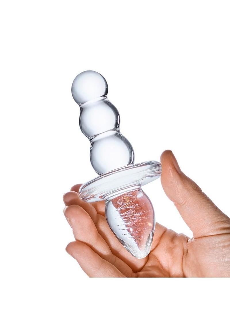 Glas Titus – Beaded Glass Butt Plug