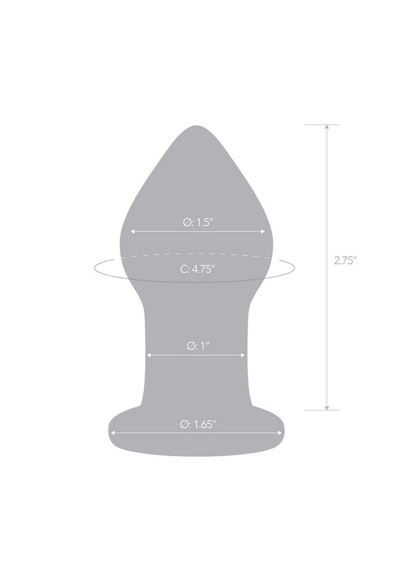 Glas Amethyst Rain – Glass Butt Plug