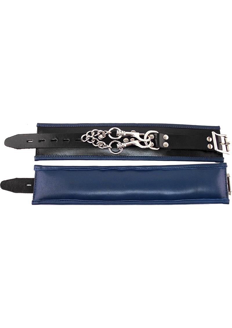 Rouge Padded Leather Ankle Cuffs
