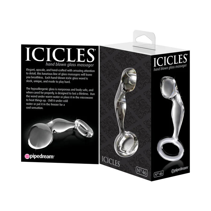 Icicles No. 46 – Glass Anal P-Spot Plug