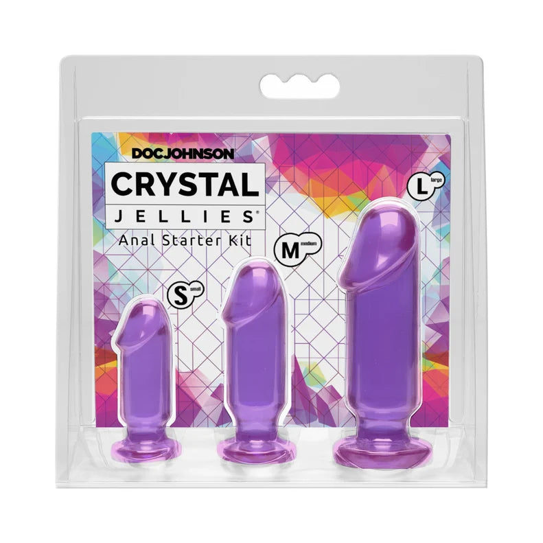 Crystal Jellies Anal Starter Kit 3 Piece