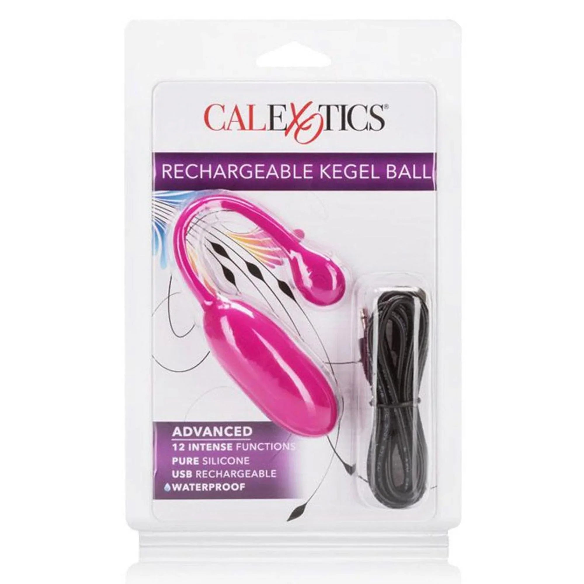 CalExotics Rechargeable Kegel Ball USB Recharge Silicone Ball 3in