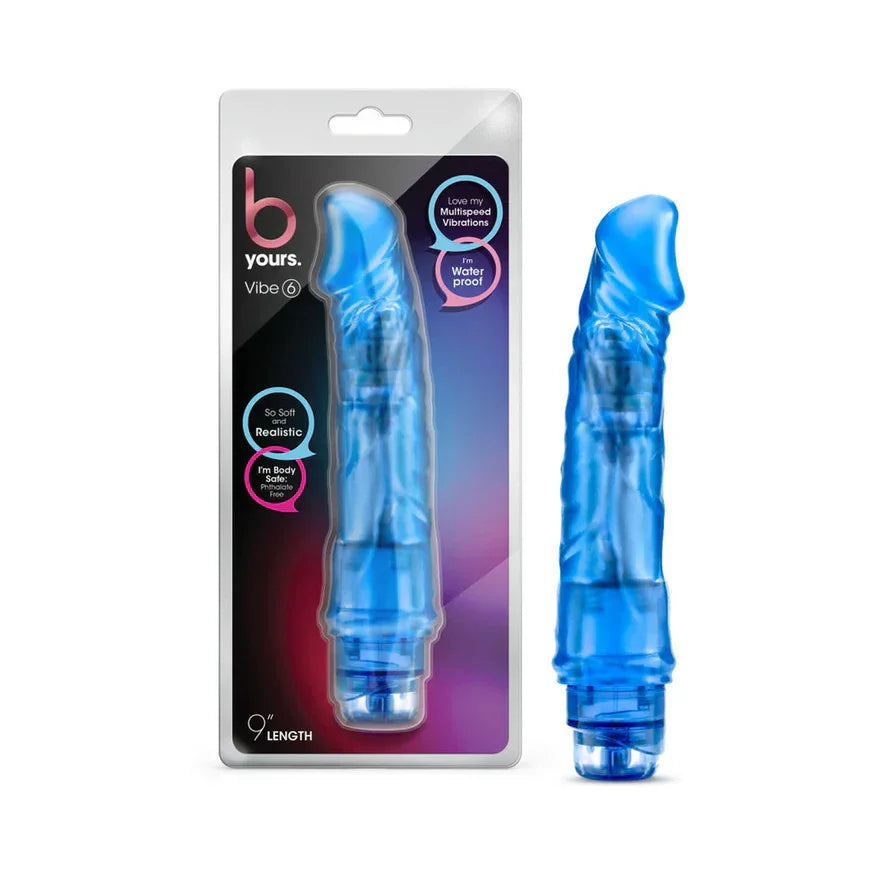 B Yours Vibe 6 Vibrating Dildo 9in