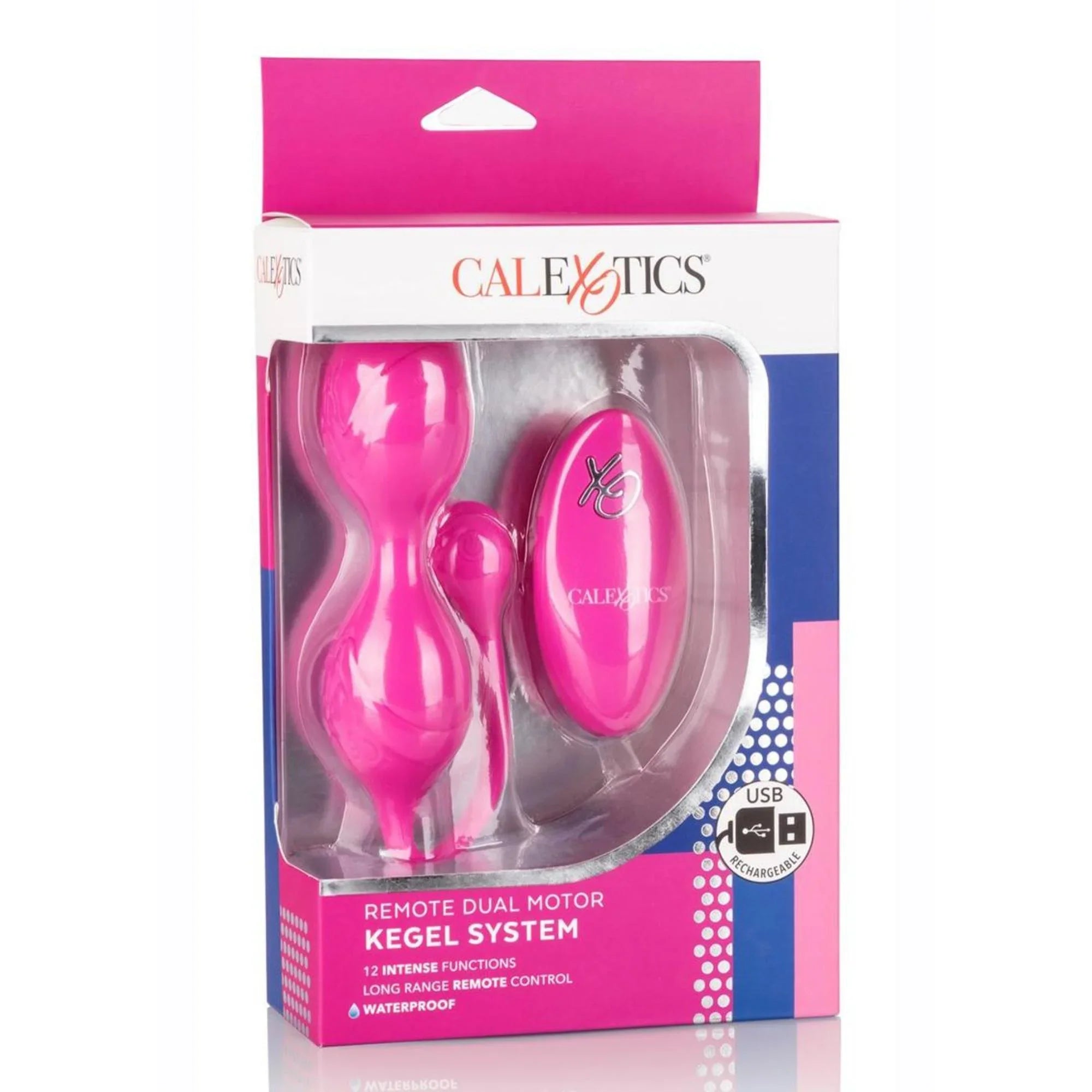 Dual Motor Kegel System Rechargeable Vibrating Silicone Kegel Balls with Remote Control