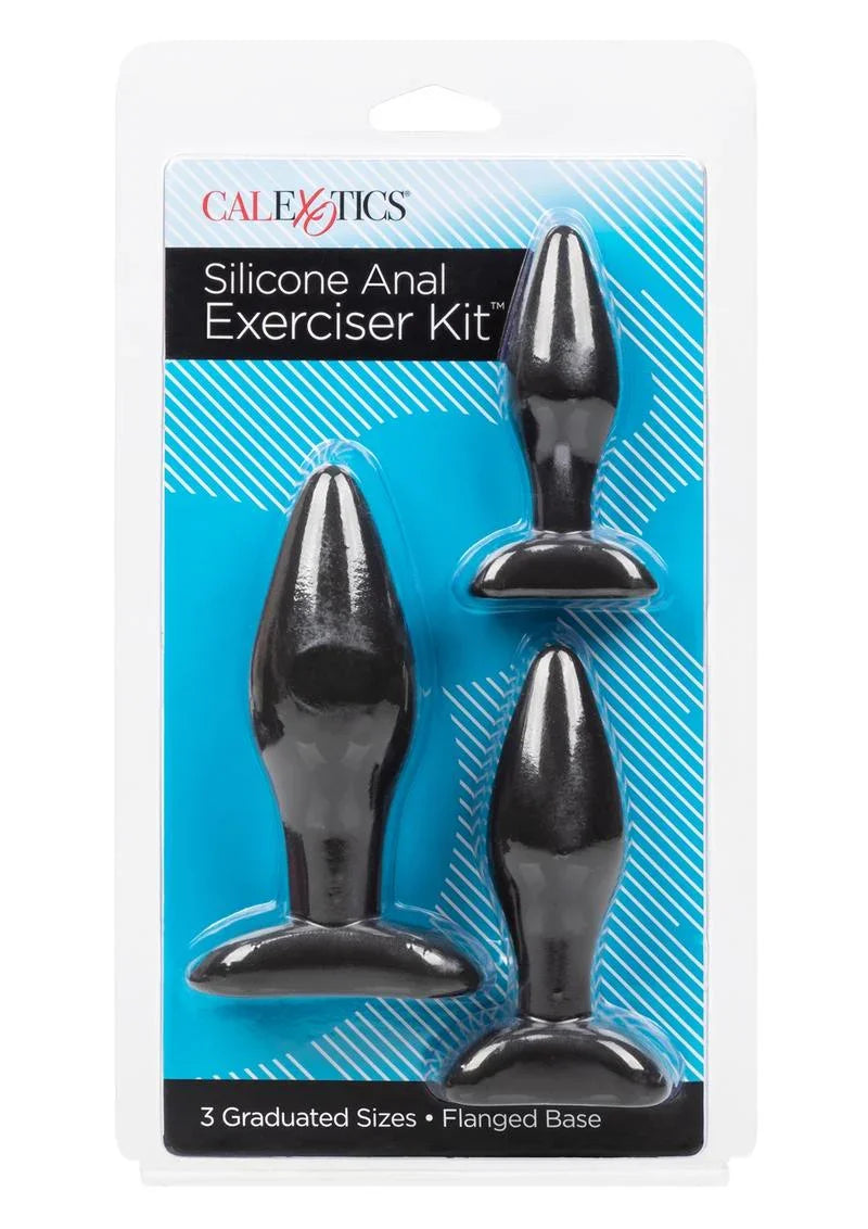 CalExotics Silicone Anal Exerciser Anal Plug Set (3 Per Set)