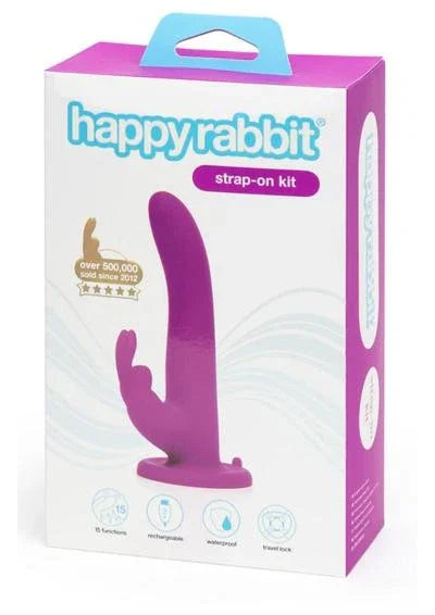 Happy Rabbit Vibrating Strap-On Silicone Vibrating Harness Set