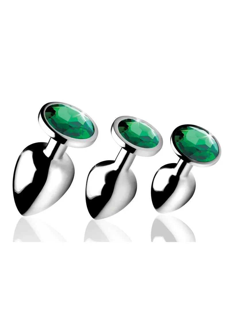 Booty Sparks Emerald Gem Anal Plug Set