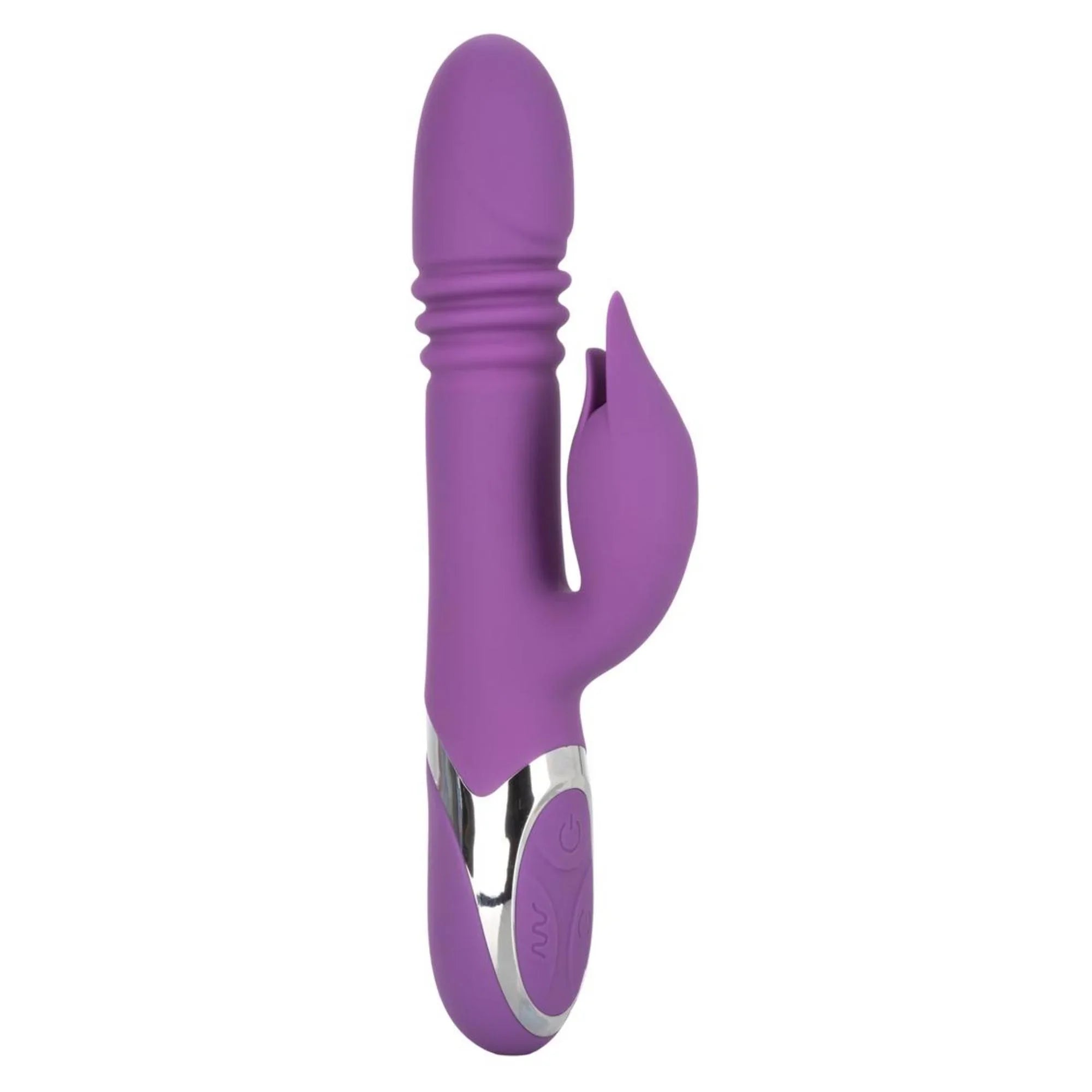 CalExotics Enchanted Kisser Rechargeable Silicone Thrusting Rabbit Vibrator