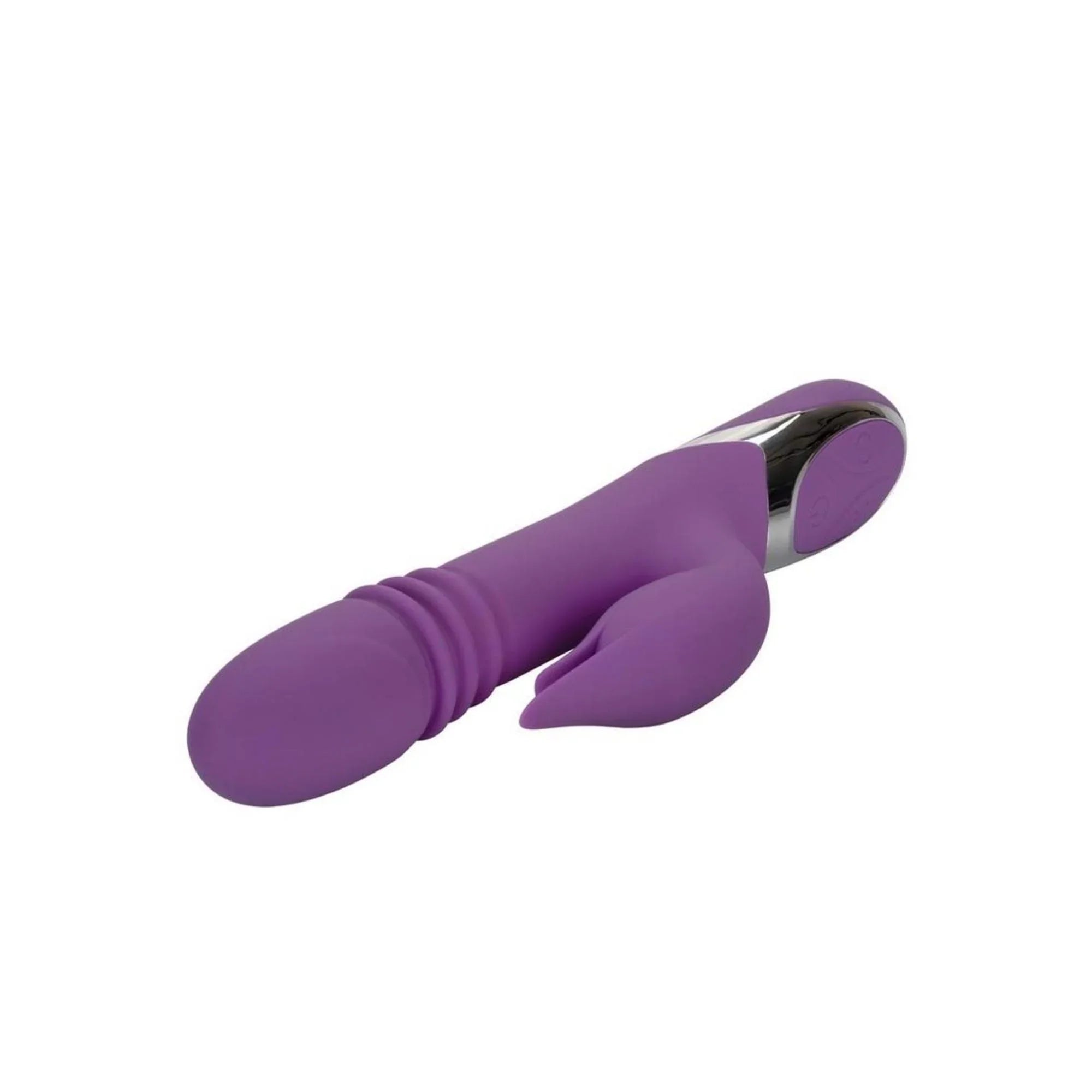 CalExotics Enchanted Kisser Rechargeable Silicone Thrusting Rabbit Vibrator