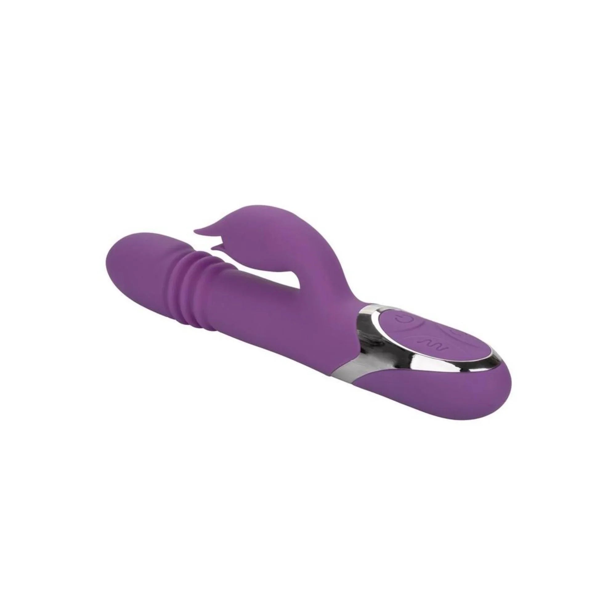 CalExotics Enchanted Kisser Rechargeable Silicone Thrusting Rabbit Vibrator