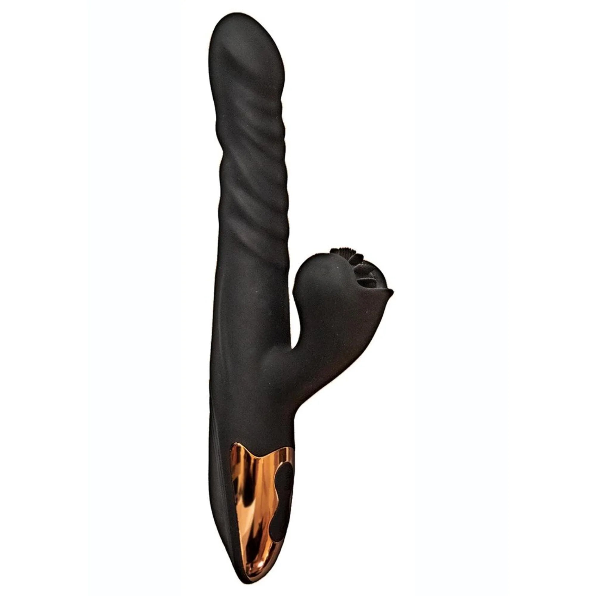 Princess Silicone Rechargeable Heat-Up Spinning Thrusting Rabbit Vibrator