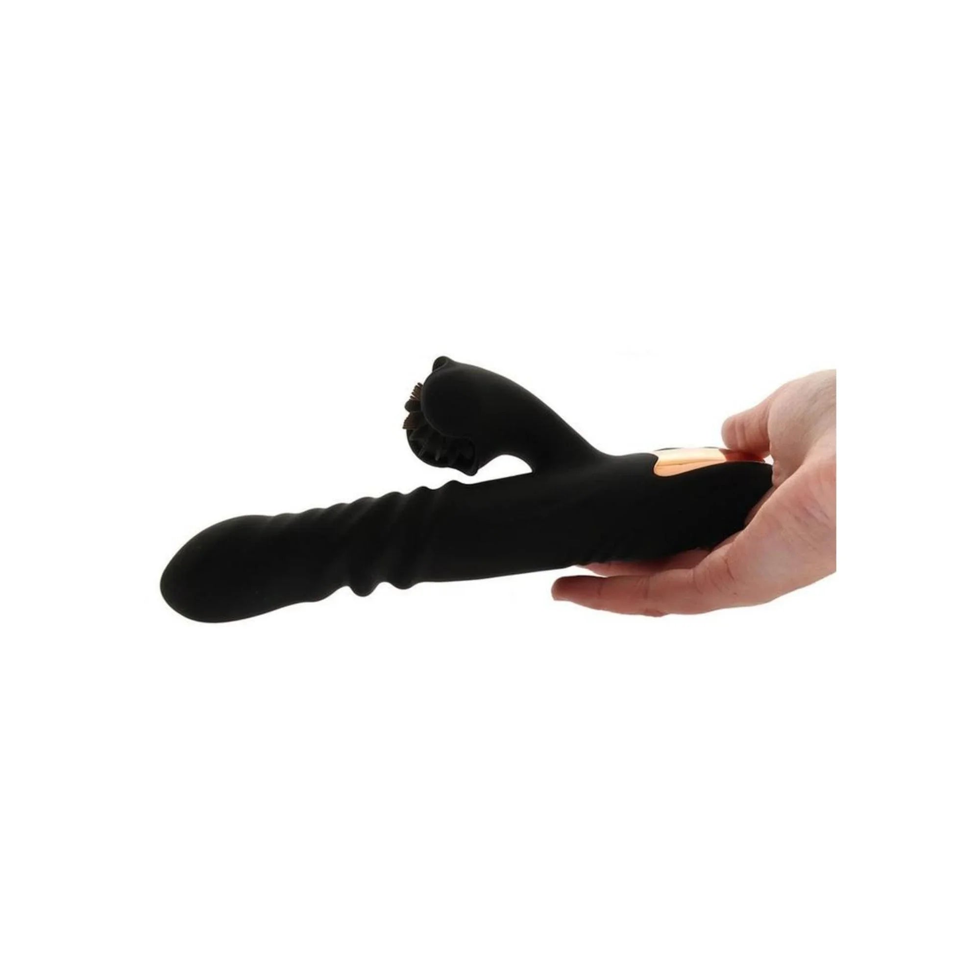Princess Silicone Rechargeable Heat-Up Spinning Thrusting Rabbit Vibrator