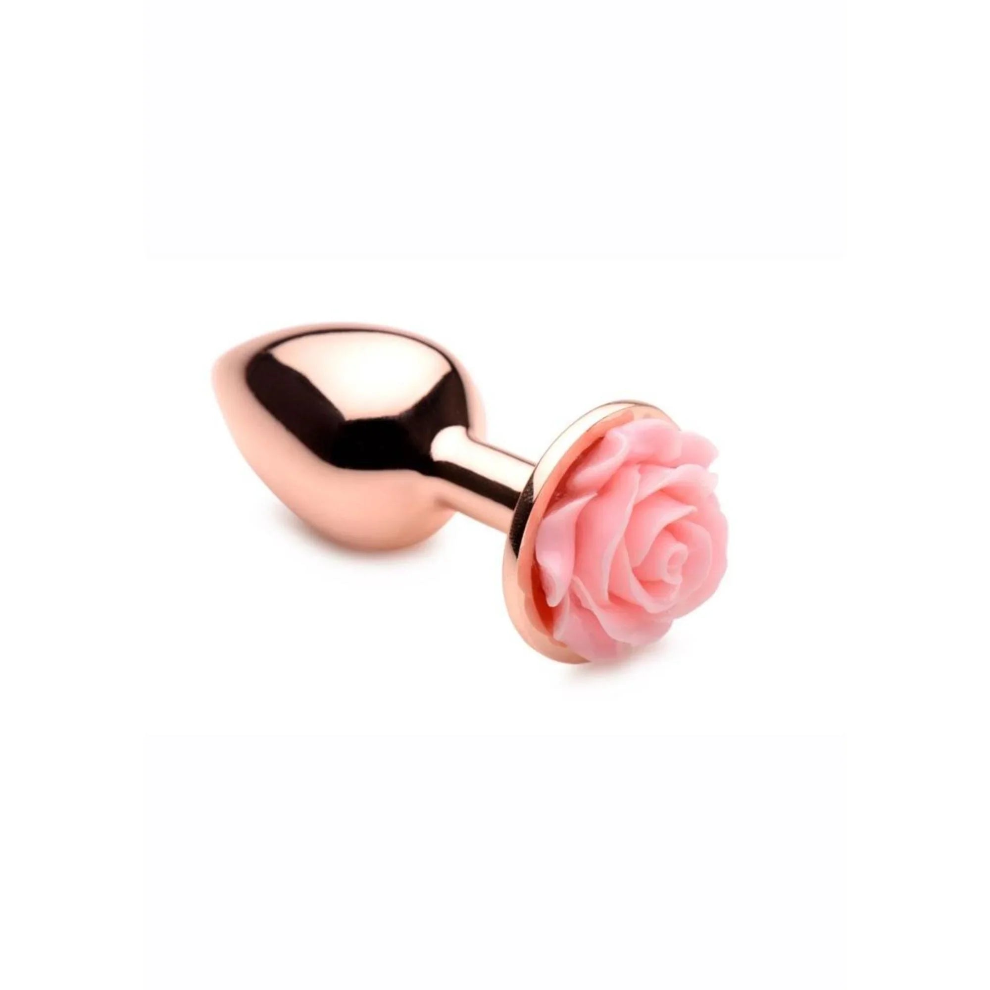 Booty Sparks Aluminum Anal Plug - Small - Pink/Rose Gold