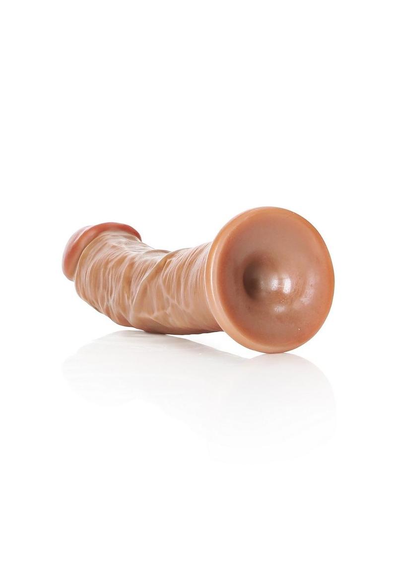 RealRock Curved Realistic Dildo with Suction Cup 6in – Harness Compatible
