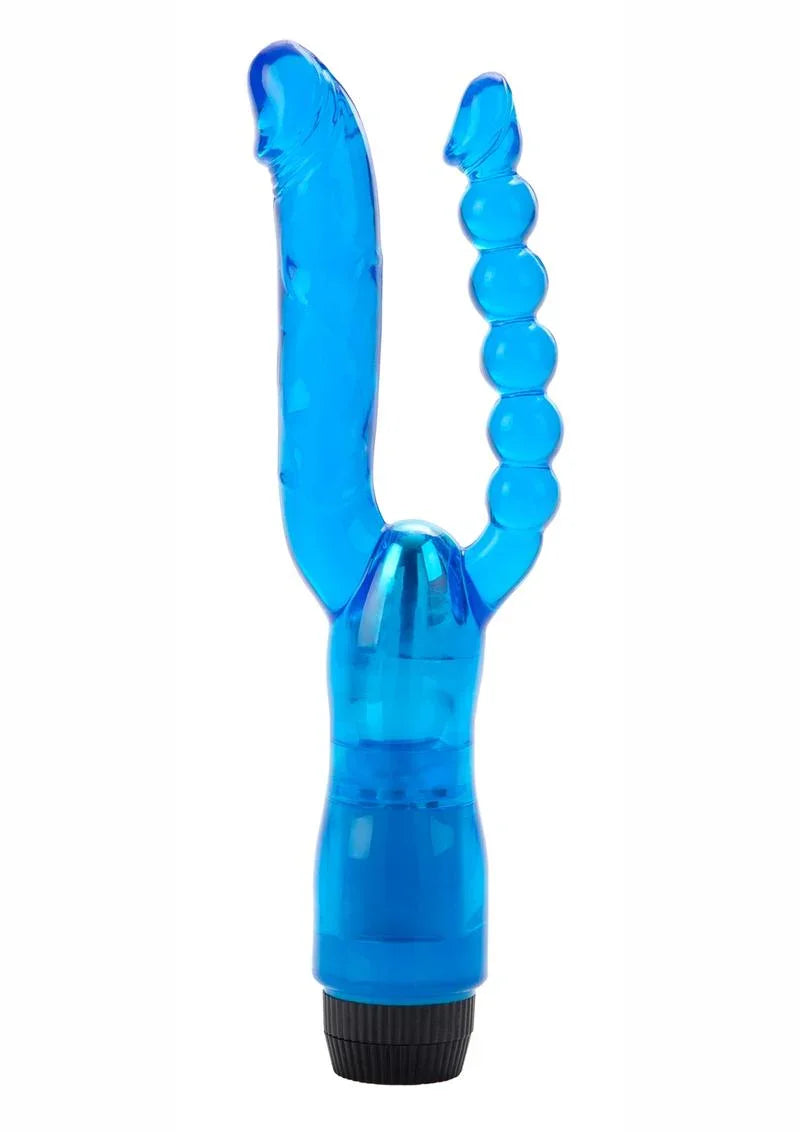 CalExotics Dual Penetrator Vibrator with Anal Beads