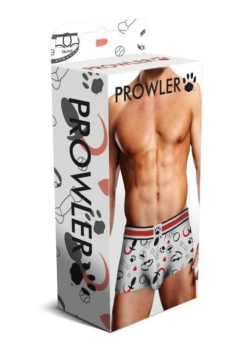 Prowler Puppie Print Trunk - White/Black