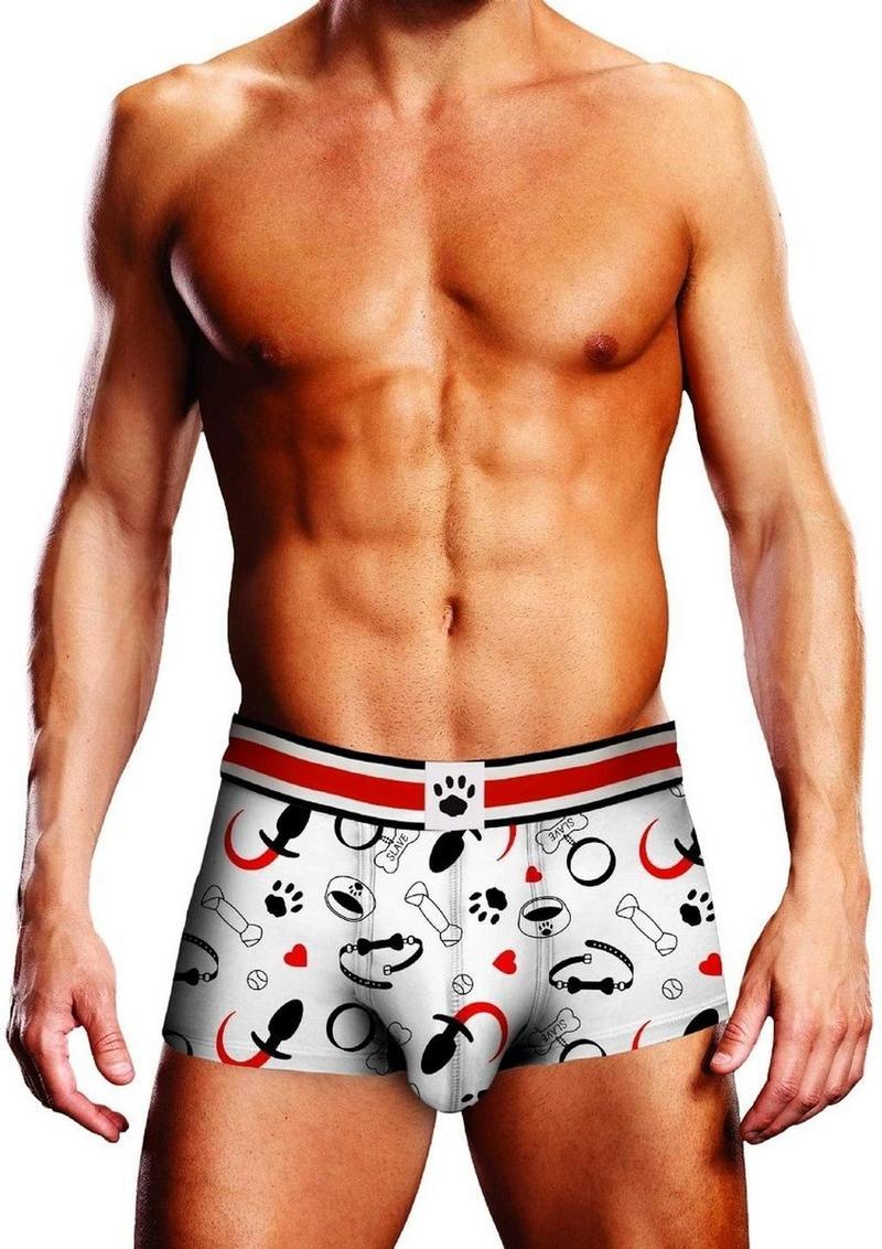 Prowler Puppie Print Trunk - White/Black