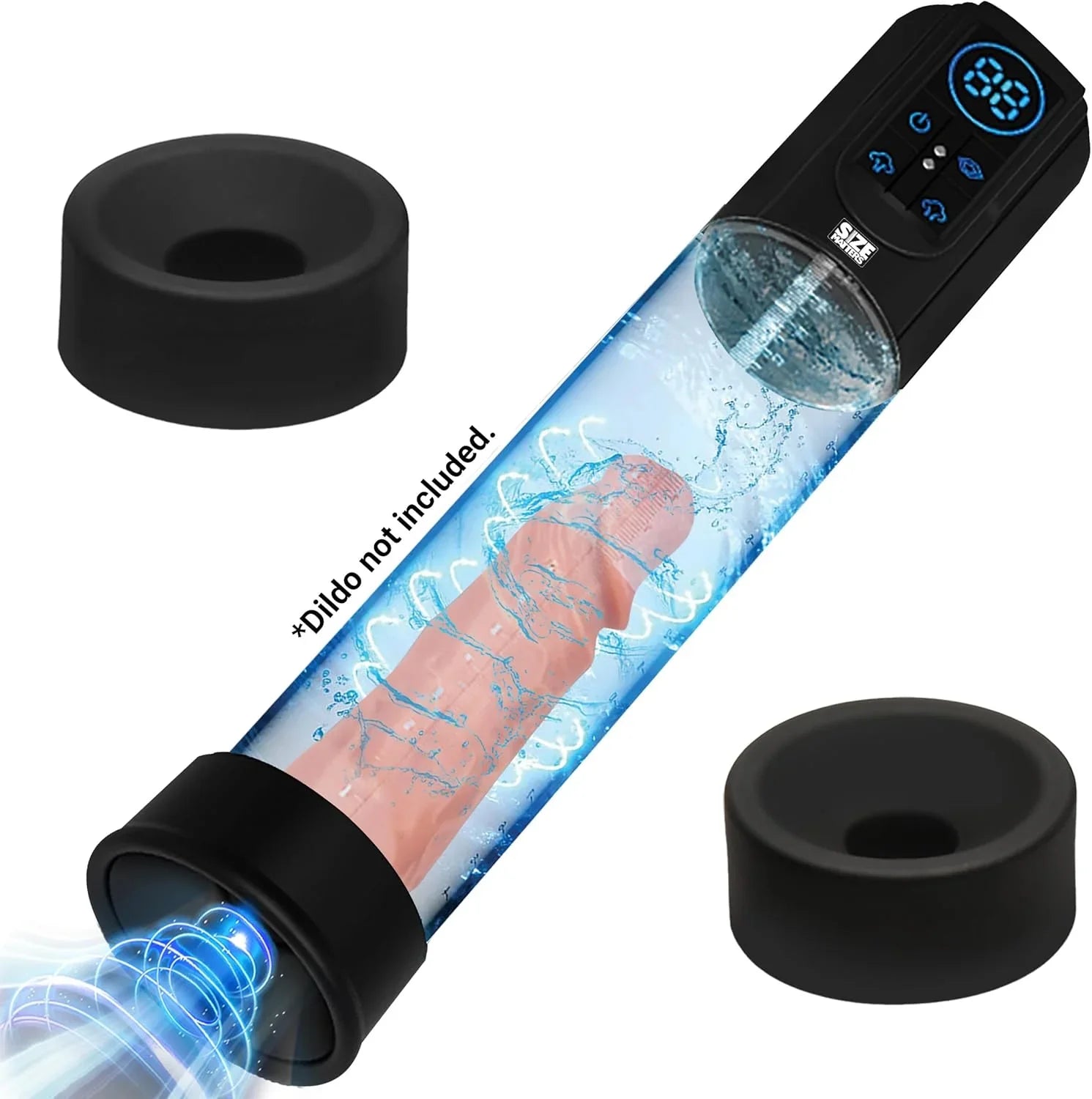 Size Matters Sucking Rechargeable Silicone Penis Pump