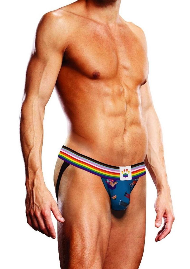 Prowler Pixel Art Gay Pride Collection Jock - Blue/Multicolor
