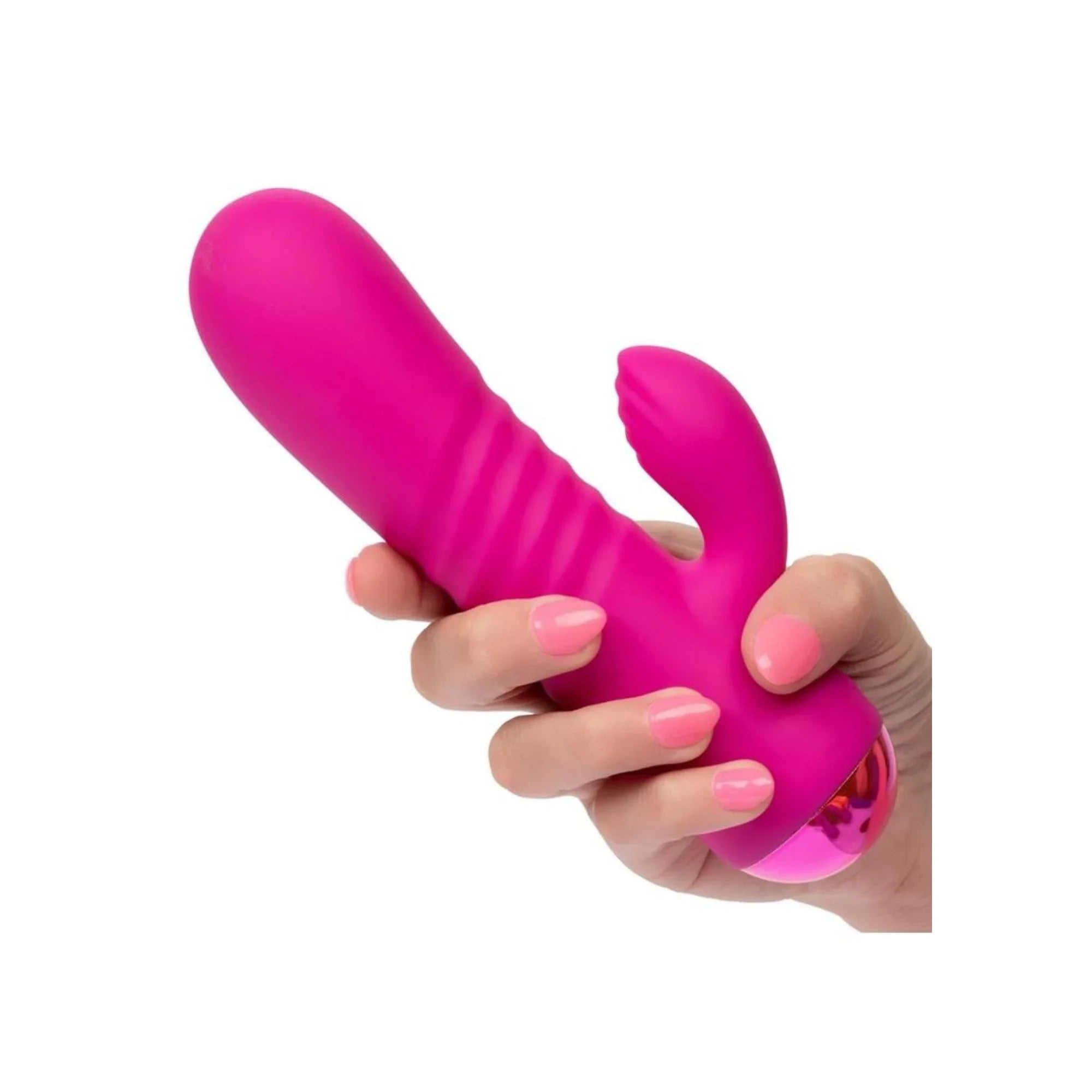 CalExotics Thicc Chubby Honey Dual Motor Vibrator with Clitoral Stimulator