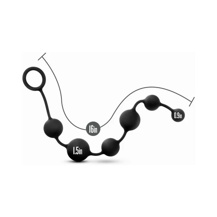 Anal Adventures – Platinum Silicone Large Anal Beads