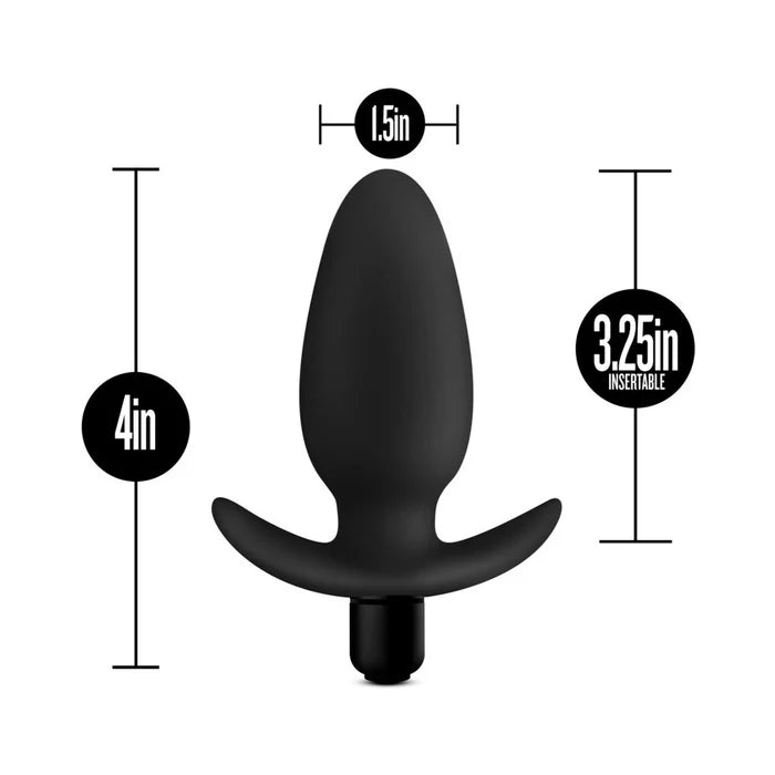 Anal Adventures – Platinum Silicone Vibrating Saddle Plug