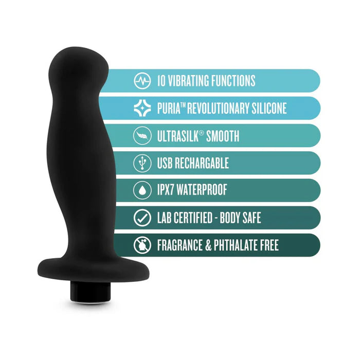 Anal Adventures – Platinum Silicone Rechargeable Vibrating Prostate Massager 02