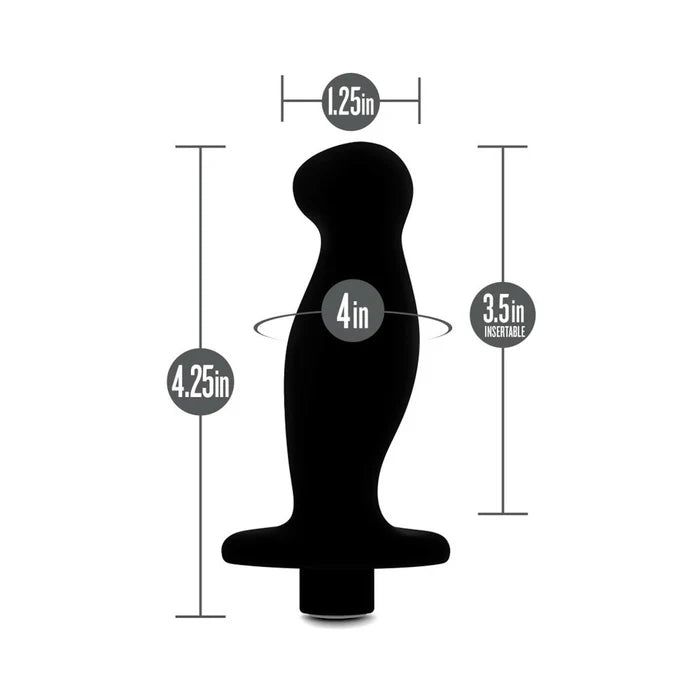 Anal Adventures – Platinum Silicone Rechargeable Vibrating Prostate Massager 02