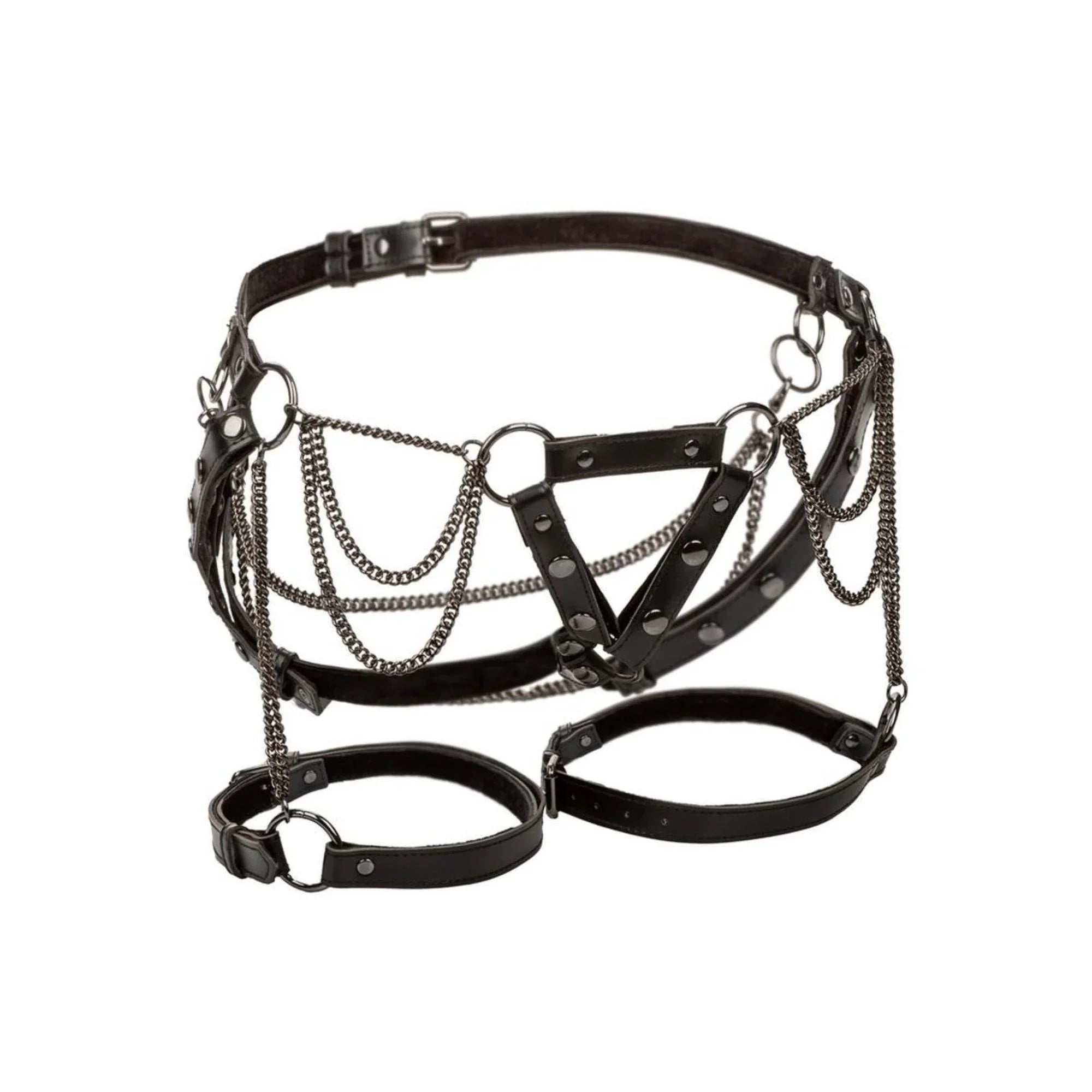 CalExotics Euphoria Collection Thigh Harness with Chains - Plush Size