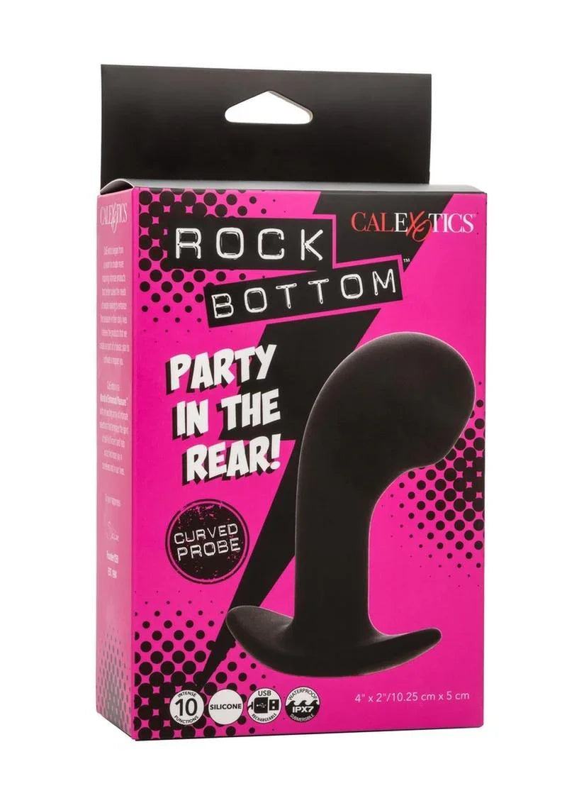 CalExotics Rock Bottom Curved Rechargeable Silicone Probe
