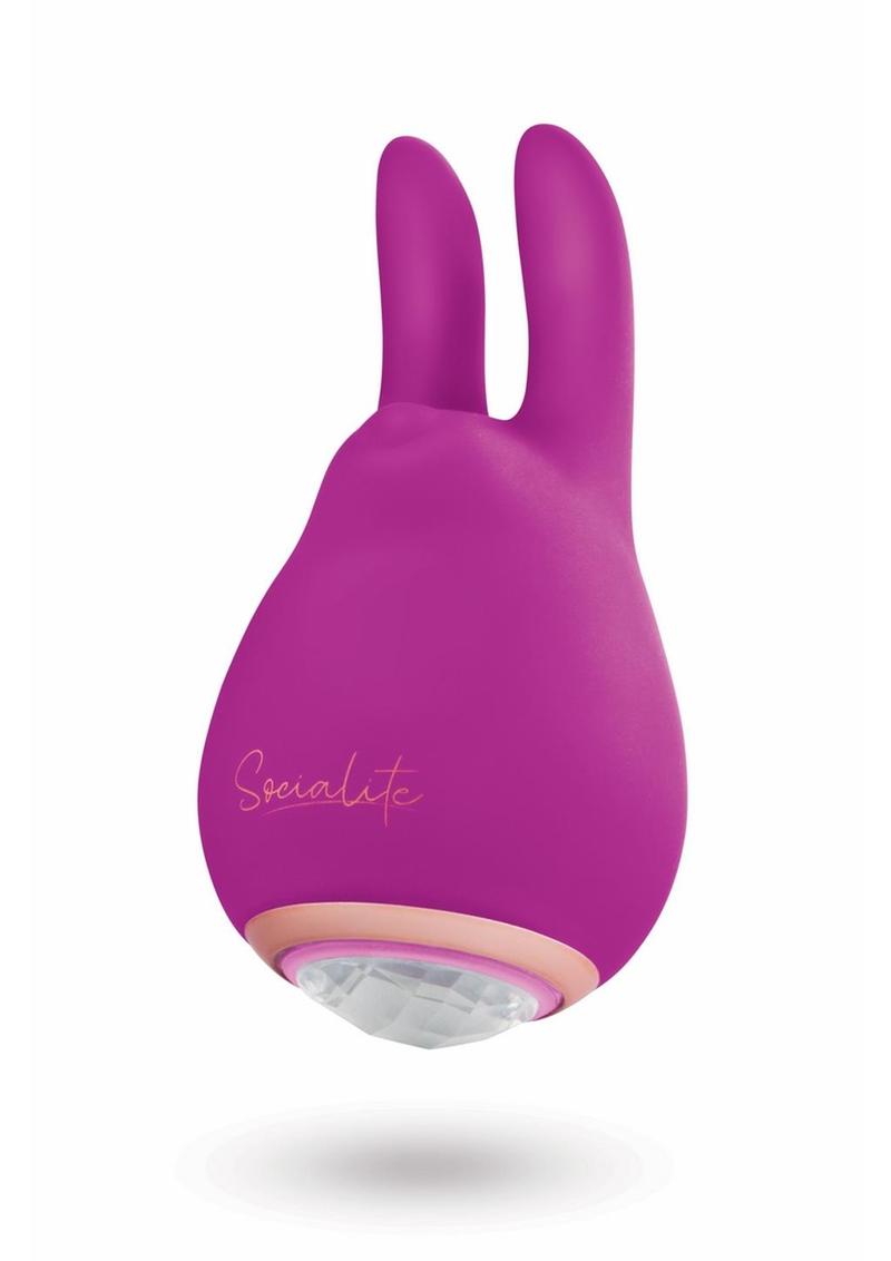 Bodywand Socialite Eden Rechargeable Silicone Clit Stimulator – Jeweled Rabbit Vibe