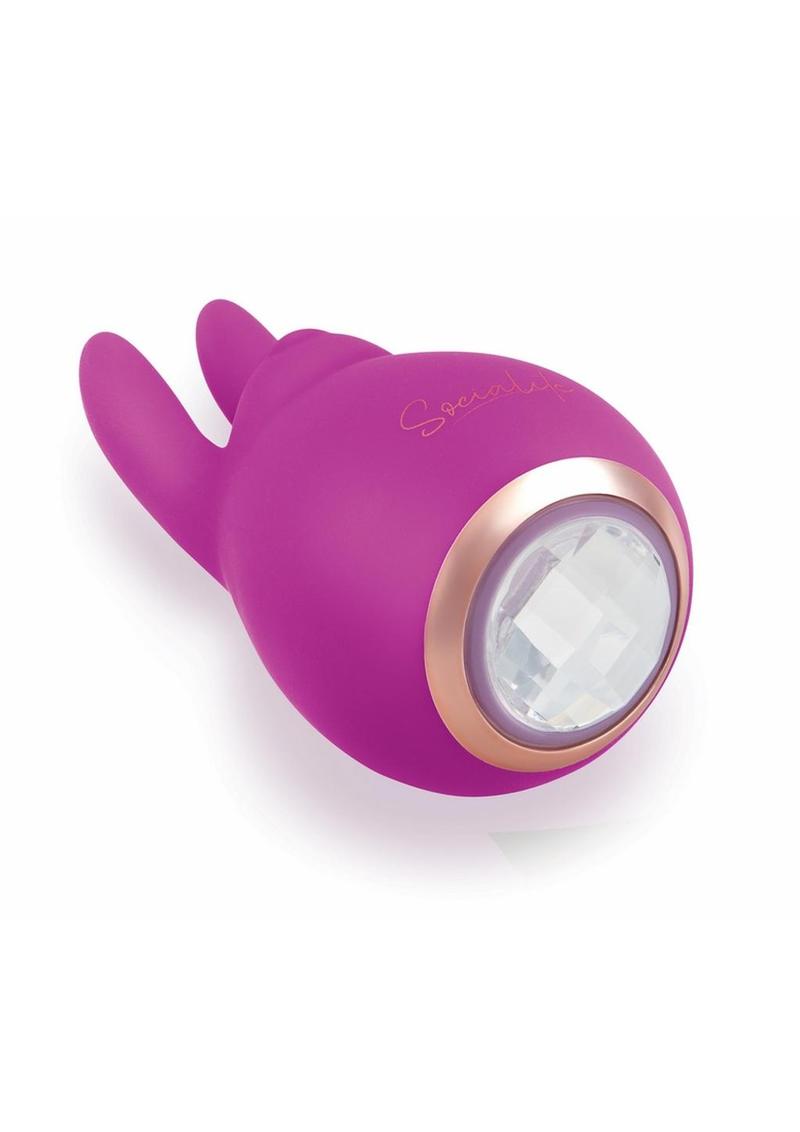 Bodywand Socialite Eden Rechargeable Silicone Clit Stimulator – Jeweled Rabbit Vibe