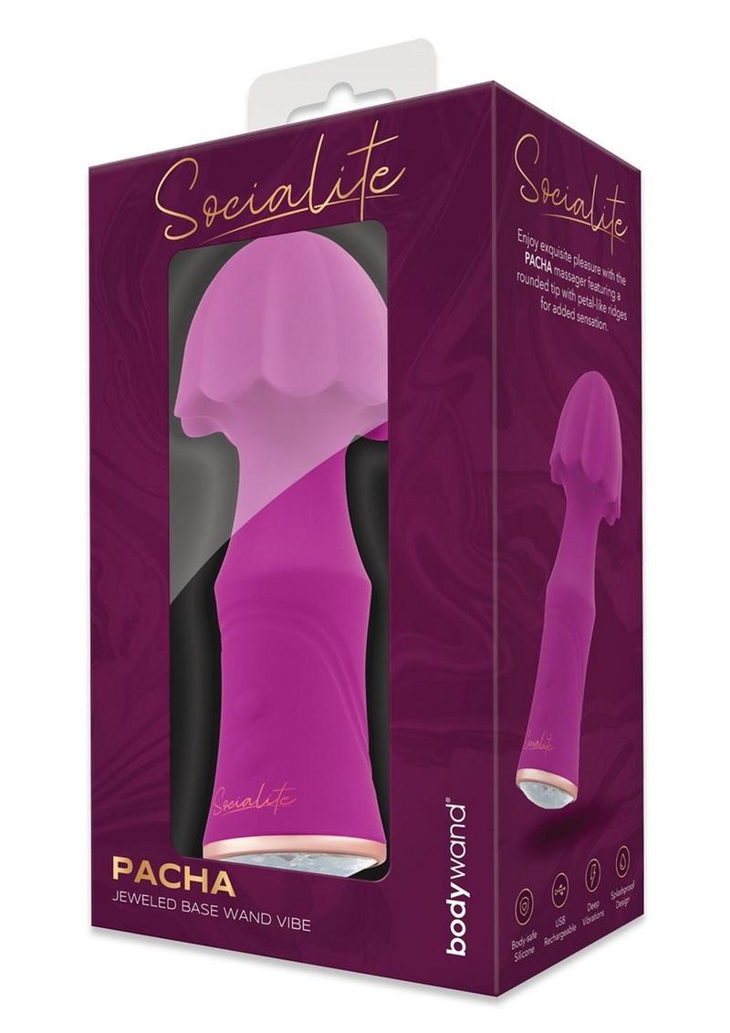 Bodywand Socialite Pacha Rechargeable Silicone Wand – 7-Mode Textured Petite Massager