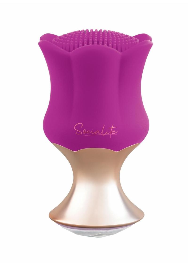 Bodywand Socialite Octan Rechargeable Silicone Massager – Jeweled Flower-Bud Vibe
