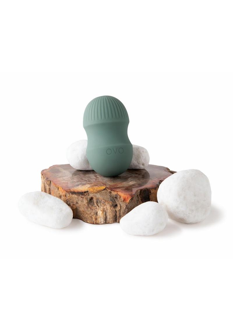 OVO Earth Mojave Mini Rechargeable Silicone Vibrator – Dual-End Palm-Sized Massager