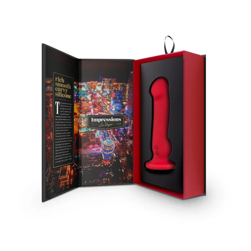 Impressions Las Vegas Rechargeable Silicone 8.25 in. Vibrating Dildo