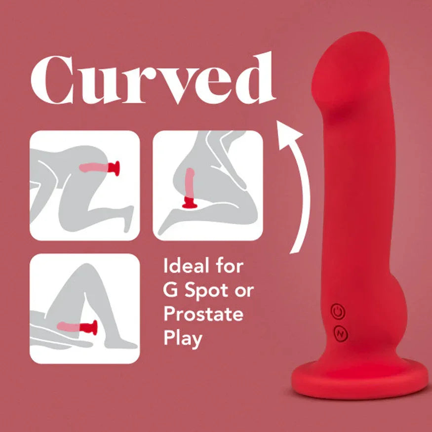 Impressions Las Vegas Rechargeable Silicone 8.25 in. Vibrating Dildo