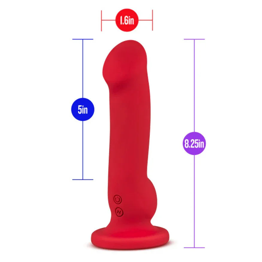 Impressions Las Vegas Rechargeable Silicone 8.25 in. Vibrating Dildo